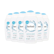 Femfresh Active Wash Shower Gel - 250ML - Pack of 6