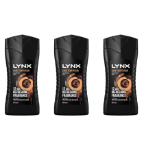 Lynx Dark Temptation Shower Gel 225ml - Pack of 3