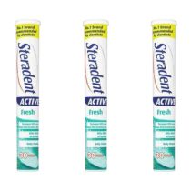 Steradent Active Fresh 30 Tablets - Pack of 3