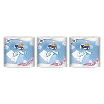 Foxy Cotton Luxury 5ply Thick Toilet Paper 4 Rolls - Pack of 3