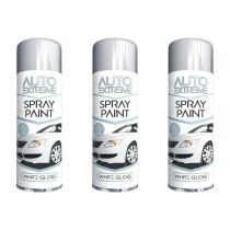 Rapide Auto Extreme All Purpose Spray Paint Can White 250ml - Pack of 3