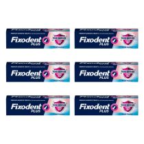 Fixodent Plus Food Barrier Denture Adhesive Cream 40 G - Pack of 6