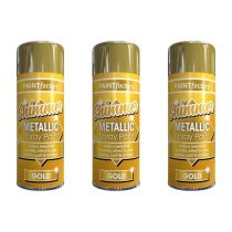 Paint Factory Metallic Gold Spray Paint 200 ml - Pack of 3