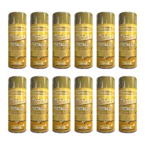 Paint Factory Metallic Gold Spray Paint 200 ml - Pack of 12