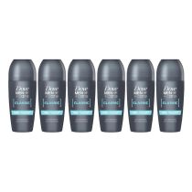 Dove Men+Care Classic Roll-On Antiperspirant Deodorant 50ml - Pack of 6