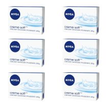 Nivea Creme Soft Care Soap Bar 100g - Pack of 6