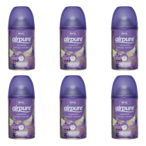 Airpure Air-O-Matic Air Freshener Refill 250ml Lavender Moments - Pack of 6