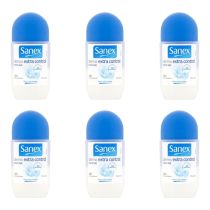 Sanex Dermo Extra Control Roll-On 50ml - Pack of 6