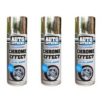 Rapide Auto Extreme Professional Chrome Effect Spray Paint 400ml - Pack of 3