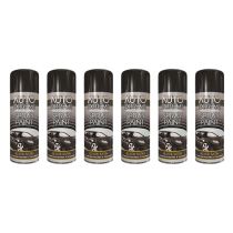 Auto Extreme All Purpose Professional Spray Paint Black Satin 400ml - Pack of 6
