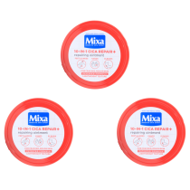 Mixa 10-in-1 Cica Repair+ Ointment Balm for Cracked & Rough Skin 150ml - Pack of 3