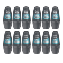Dove Men Care Clean Comfort Antiperspirant Roll On 50ML - Pack of 12