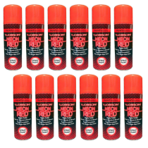 Paint Factory Fluorescent Neon Red Spray Paint 200ml - Pack of 12
