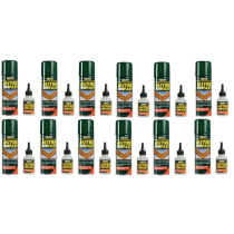 Everbuild Mitre Fast Instant Bonding Adhesive Kit 50 g Adhesive 200 ml Activator - Pack of 12