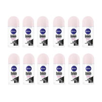 Nivea Roll On Black & White Clear 50ml - Pack of 12