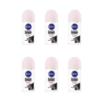 Nivea Roll On Black & White Clear 50ml - Pack of 6