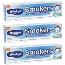 Wisdom Smokers Anti-Stain Whitening Toothpaste Fresh Mint 50 ML - Pack of 3