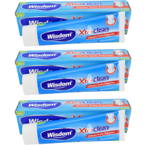 Wisdom Xtra Clean Fresh Mint Toothpaste 100ML - Pack of 3