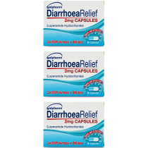 Galpharm Diarrhoea Relief 2mg Capsules 6 Count - Pack of 3