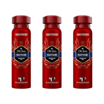 Old Spice Captain Deodorant Body Spray for Men 48H Fresh 150ml - Pack of 3