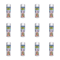 Fresh & Bright Fridge Freezer Anti-Bacterial De Icer Spray 200ml bottle on a kitchen counter
