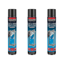 Soudal Glass & Mirror Foam Cleaner 750ml - Pack of 3