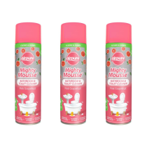 Airpure Mighty Mousse Pink Grapefruit Bathroom & Toilet Cleaner 500ML - Pack of 3