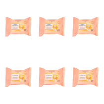 Sunkissed Skin Vitamin C Cleansing & Refreshing Wipes 25 Sheets - Pack of 6