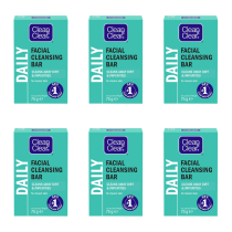 Clean & Clear Facial Cleansing Bar 75g - Pack of 6
