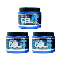 Beauty Formulas Wet Look Styling Gel for Hair 500ml - Pack of 3