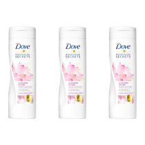 Dove Lotus Flower & Rice Milk Body Lotion 250ml - Pack of 3
