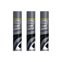 Car-Pride Tyre Shine Spray Long-Lasting Formula 300ml - Pack of 3