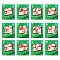 Dri-Pak Citric Acid for Cleaning 250g pack on a kitchen counter next to a kettle