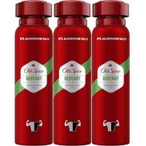 Old Spice Deodorant Body Spray for Men Restart 150ml - Pack of 3