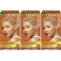 Creme Of Nature Hair Colour Moisture Rich Shea Butter Light Golden Blonde C42 - Pack of 3
