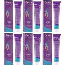Fanola Hair Color Cream Red Booster R.66 100ml - Pack of 6