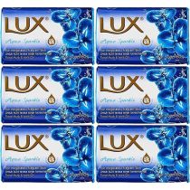 Lux Aqua Sparkle Fragrant Soap Bars with Floral Musk & Mint Oil 80g - Pack of 6