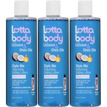 Lotta Body Texturizing Setting Lotion Style Me with Coconut & Shea Oil 354ml - Pack of 3