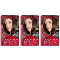 Revlon Colorsilk Hair Dye Permanent Dark Soft Brown 33 - Pack of 3