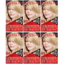 Revlon Colorsilk Hair Dye Permanent Light Blonde 81 - Pack of 6