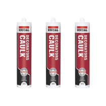 Soudal Decorators Caulk White 290ml paintable interior sealant and filler