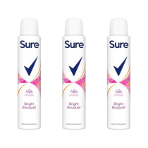 Sure Bright Bouquet Antiperspirant Deodorant for Women 200ml - Pack of 3