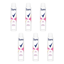 Sure Bright Bouquet Antiperspirant Deodorant for Women 200ml - Pack of 6