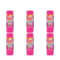 Elbow Grease Pink Easy Tear Microfibre Cleaning Cloths 10pk - Pack of 6