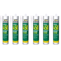 Everbuild Everflex Premium+ Builders Silicone Sealant Black 300ml - Pack of 6