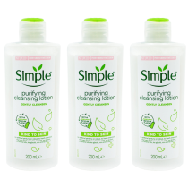 Simple Kind To Skin Purifying Cleansing Lotion 200 ML - Pack of 3