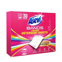 Asevi Bands Colour Protect Laundry Detergent Sheets 30 Count - Pack of 1 
