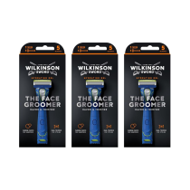 Wilkinson Sword The Face Groomer 2-in-1 Razor & Trimmer - Pack of 3