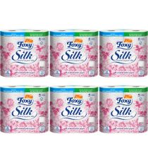 Foxy Silk Scented Toilet Rolls 3 Ply 4 Pack - Pack of 6
