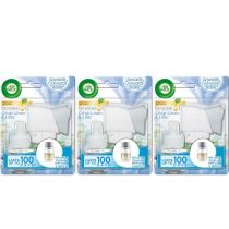 Air Wick Essential Oils Crisp Linen & Lilac Plug In Kit 19ml - Pack of 3